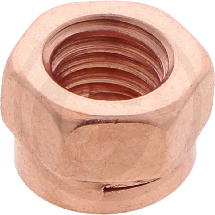 Thermag moer DIN 88105, M8, staal, borgmoer galvanisch verkoperd