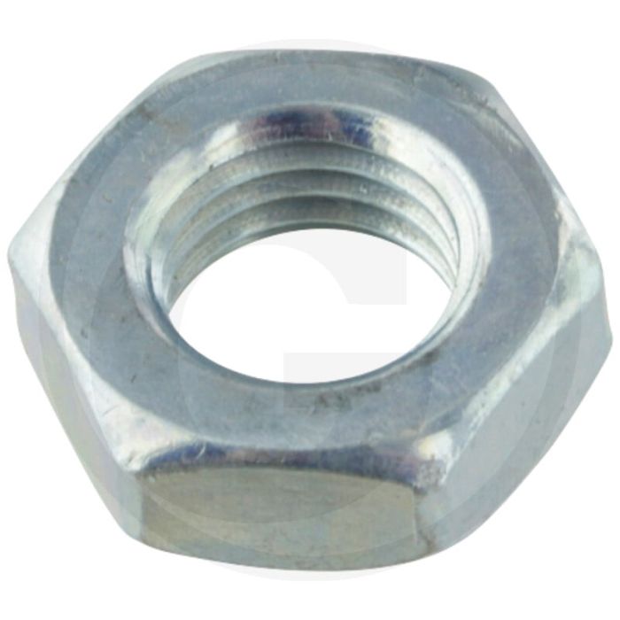 Zeskantmoer DIN 936 / 439 M12 staal, laag model gegalvaniseerd