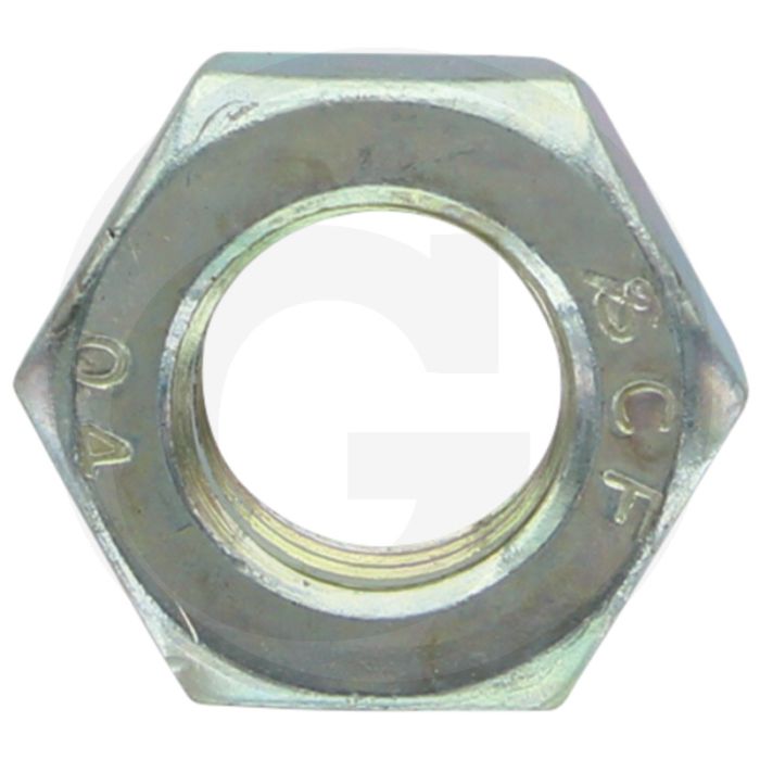 Zeskantmoer DIN 936 / 439 M14 staal, laag model gegalvaniseerd