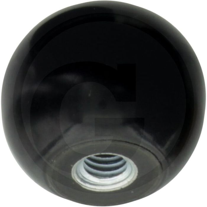 Kogelknop M6 DIN 319 Zwart Ø25 mm