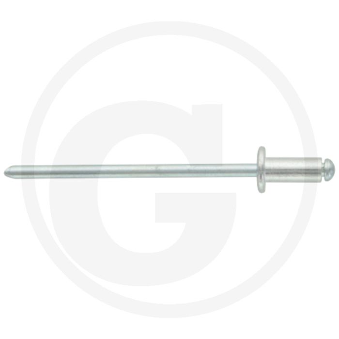 VPE500 blindnieten met platte kop A4x8 AL/ST DIN7337 Ø4x8mm