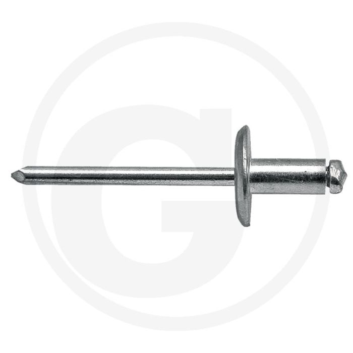 VPE500 blindnieten met grote kop 4x10 K1 AL/ST klembereik 5,0-7,0 mm