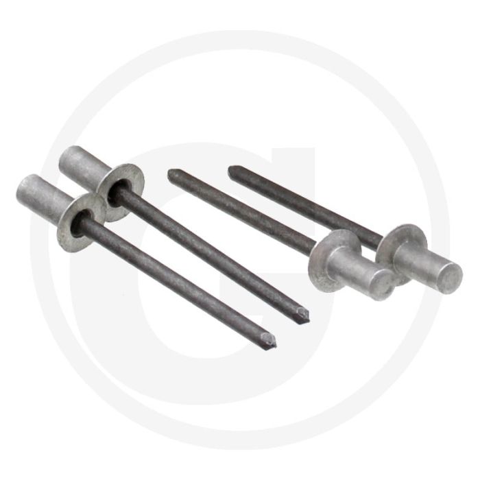 VPE500 blindnieten met platte kop 4,8x16 AL/ST verzonken kop ISO 15974