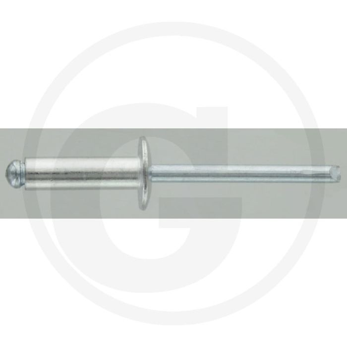 VPE500 blindnieten met platte kop 5x1 AL/ST 5,0x16,0 grote platte kop