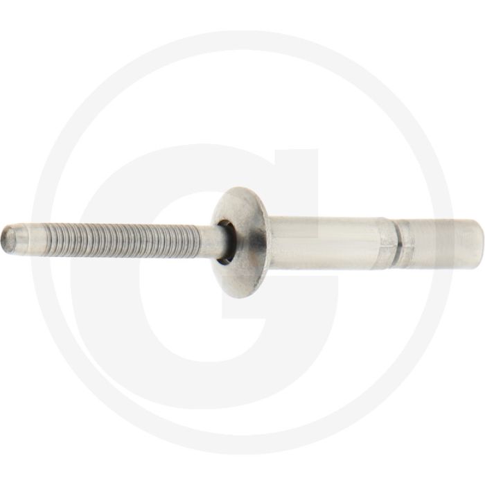 VPE250 blindnieten met platte kop 6,4x19 VA/VA klembereik 2,0-15,8 mm