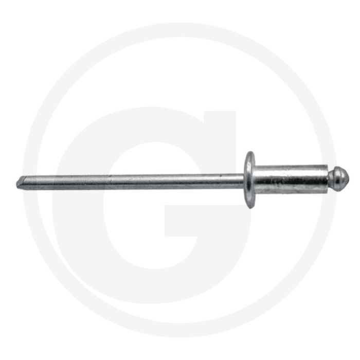 VPE250 blindnieten met platte kop 6x25 AL/ST DIN7337