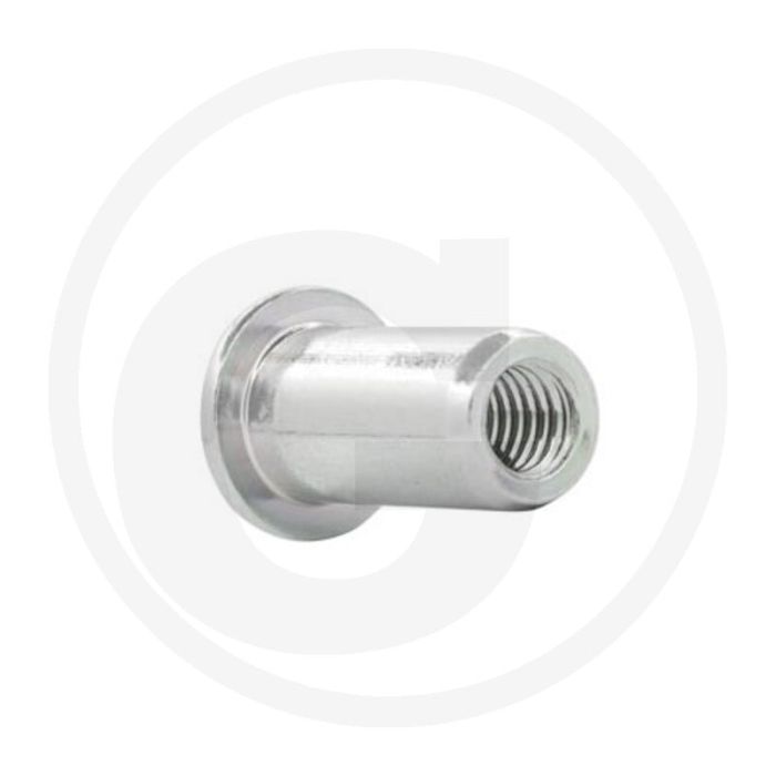 VPE250 blindnietmoeren met platte kop M6 | Klembereik 0,5–3,0 mm | Borings-Ø 9,1 mm