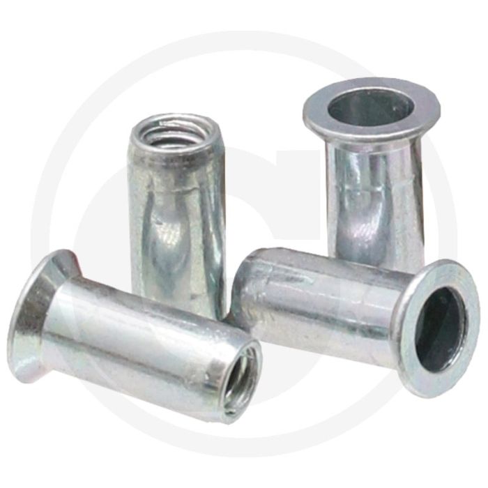 VPE500 blindnietmoeren met verz. kop M6 – klembereik 1,5–6,0 mm, senkkopf