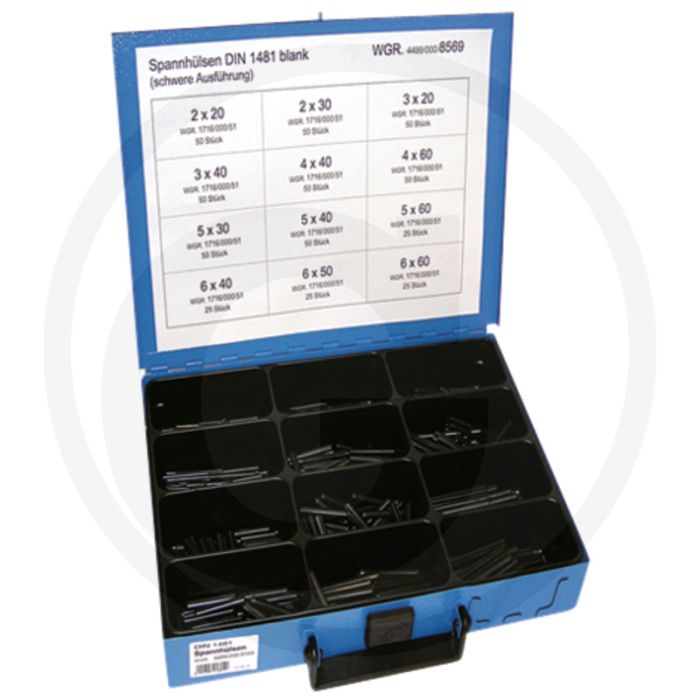 Assortiment spanhulzen (500-teilig, DIN 1481)
