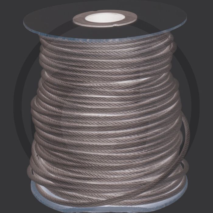Drahtseil, 4/6mm, 100m, Stahl PVC-ummantelt