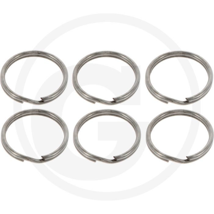 Pewag Sleutelhangerringen 1,5 x 20 mm (6 stuks)
