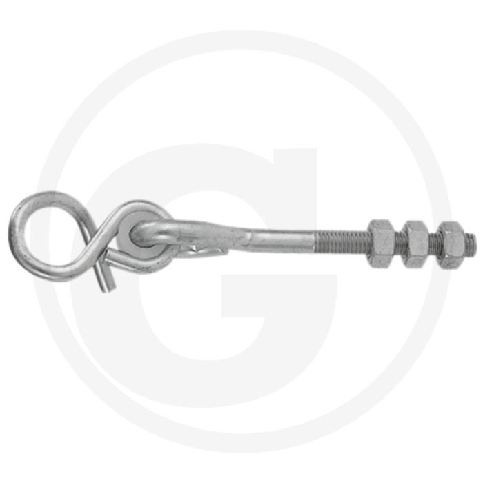 Pewag Spiraalhaken M12 metrische draad, lengte 180 mm