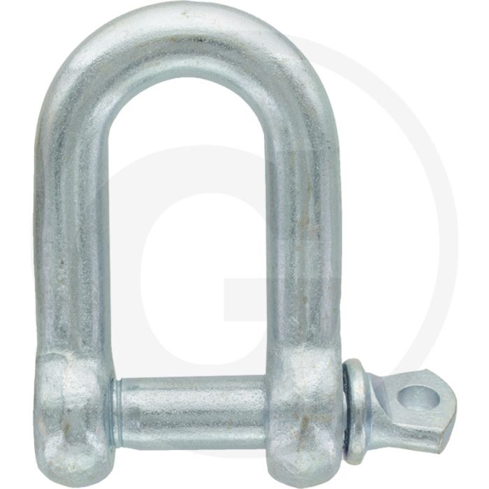 D-sluiting 7/8" - Draagkracht 1,5 ton, Gerade uitvoering