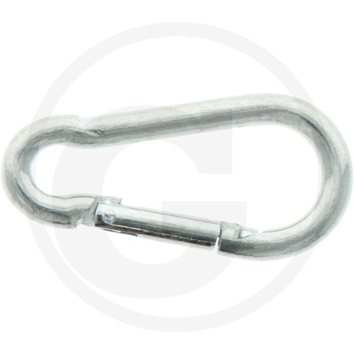 Karabijnhaken 4 mm Ø, 30 kg draagvermogen, C-DIN 5299