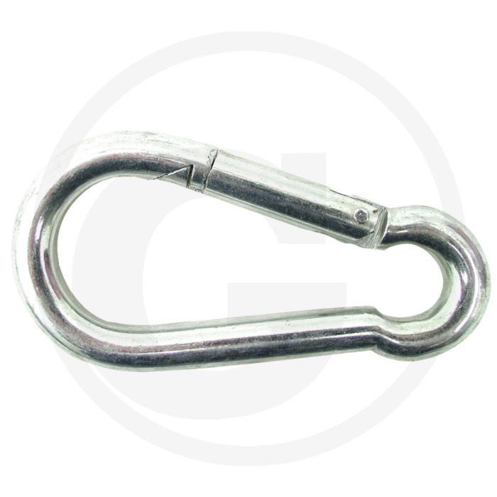 Karabijnhaken 5 mm Ø, draagvermogen 80 kg, C-DIN 5299