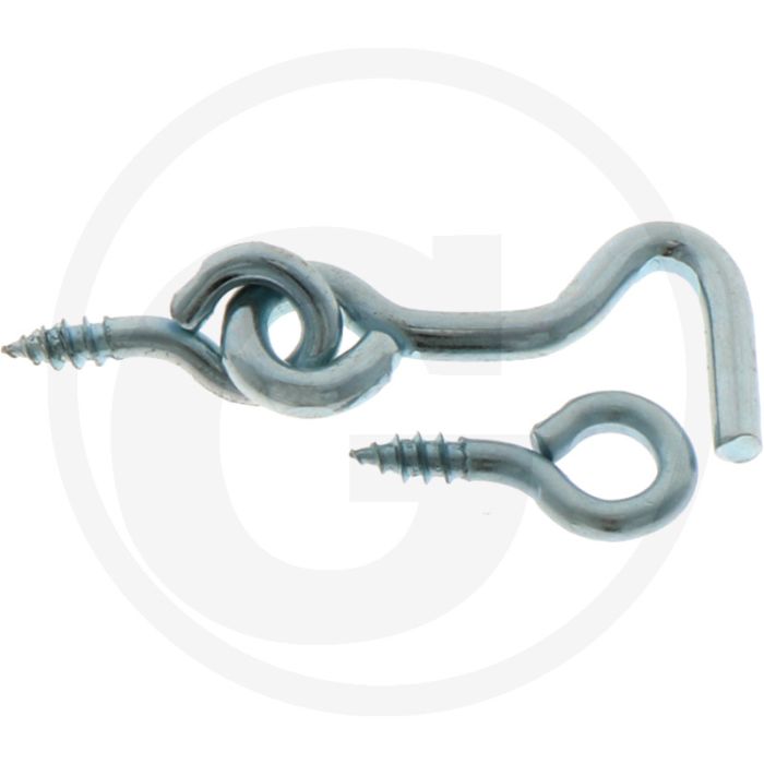 Stormhaak 3x0,30mm (met 2 oogschroeven)