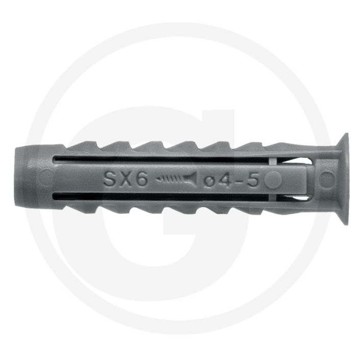 Fischer VPE100 nylon pluggen SX 5x25 mm voor schroeven Ø 3-4 mm