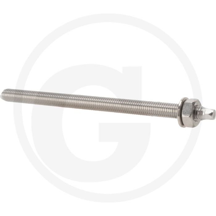 Fischer VPE10 draadstangen RG M10x165 A4 – Borings-Ø 12 mm, verankeringsdiepte 75/90 mm