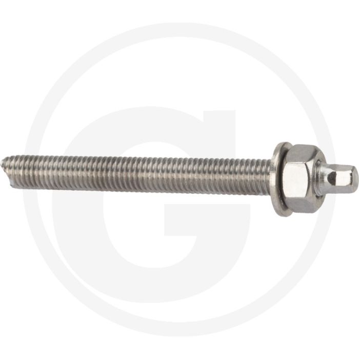 Fischer VPE10 draadstangen RG M12x120 A4 – Ø14 mm boring, verankering 75 mm