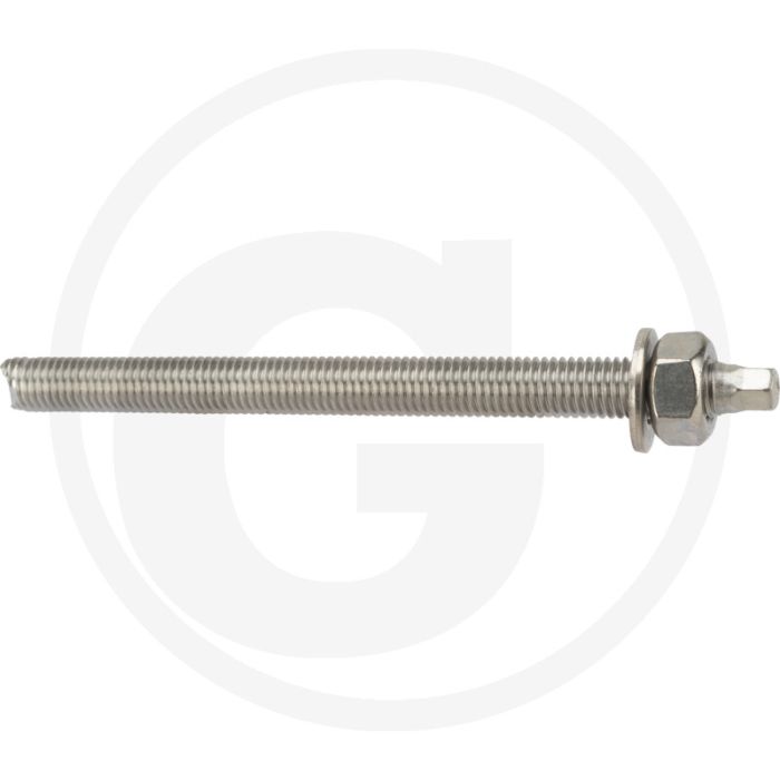 Fischer VPE10 draadstangen RG M12x160 A4 – Ø14 mm, verankeringsdiepte 75/110 mm