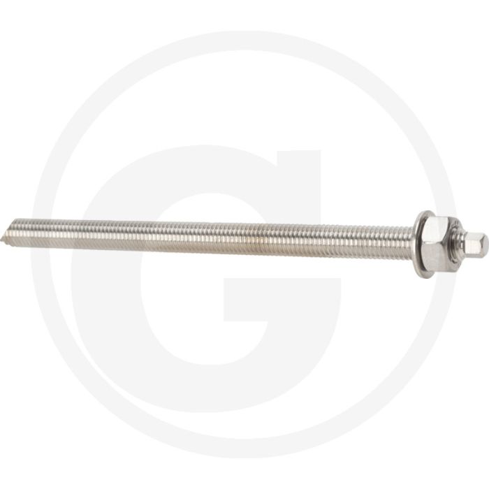 Fischer VPE10 draadstangen RG M12x200 A4 | Borings-Ø 14 mm | Verankeringsdiepte 75-150 mm