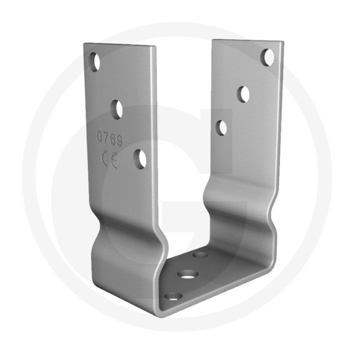 Pollmann Paalhouders U-vorm Gegalvaniseerd 71x60 mm Met Paalondersteuning