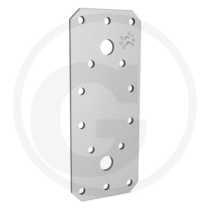 Verbindingsplaat 135x55x2 verzinkt S250GD/DX51 DIN 14545 voor lichte houtconstructies Verbindingsplaat 135x55x2 verzinkt S250GD/DX51 DIN 14545 voor lichte houtconstructies