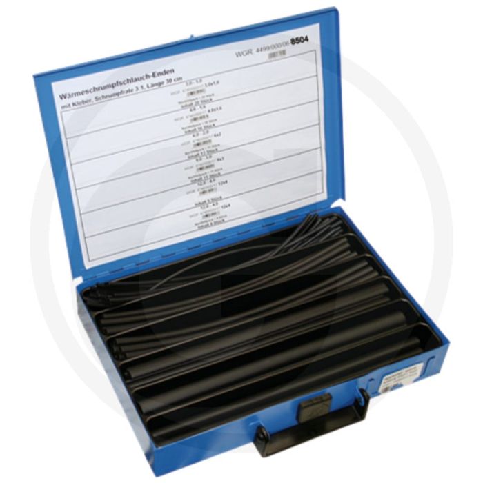 Assortiment krimpkousen – compleet met verdeelde plaatstalen koffer