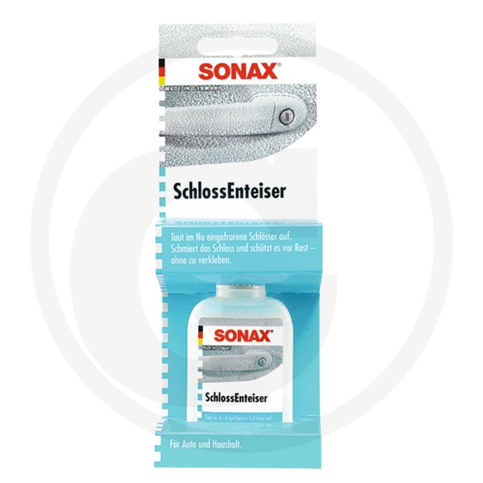 SONAX Slotontdooier – Ontdooit en smeert bevroren sloten, 50 ml PE-fles