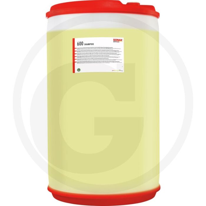 SONAX Shampoo 200 liter – Geconcentreerde borstelshampoo, fosfaatvrij, hoge reinigingskracht
