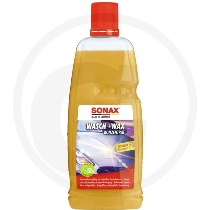 SONAX wassen en waxen – met natuurlijke carnaubawas voor glans en langdurige bescherming
