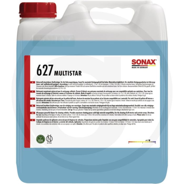 SONAX SX MultiStar 10L – NTA-vrije universele krachtreiniger voor voertuigen