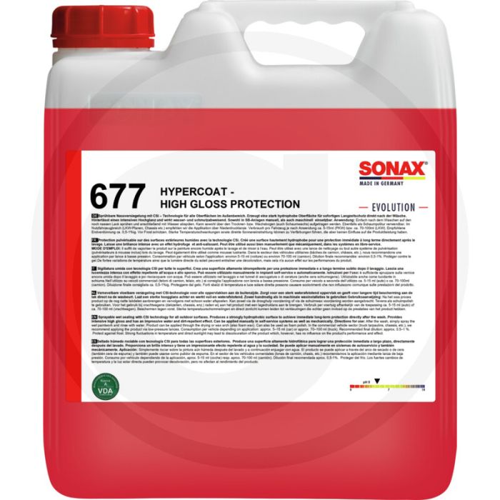 SONAX HyperCoat High Gloss 10L – Extreme glans & langdurig pareleffect