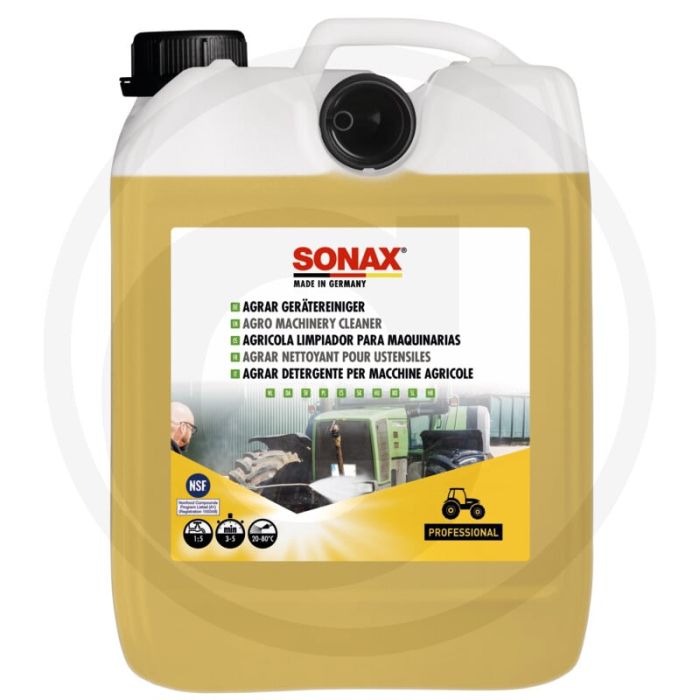 SONAX AGRAR machinereiniger 5 liter – laagschuimende alkalische krachtige reiniger