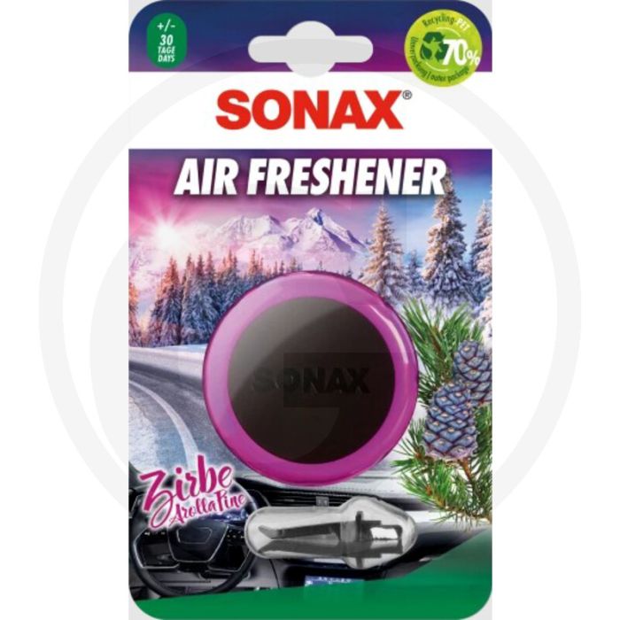SONAX Luchtverfrisser "Zirbe" – Intense, langdurige geur voor auto-interieur