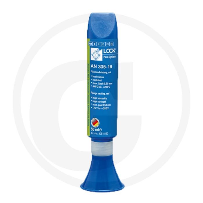 WEICON Flensafdichting AN 305-18 Rood 50 ml Hoge Viscositeit