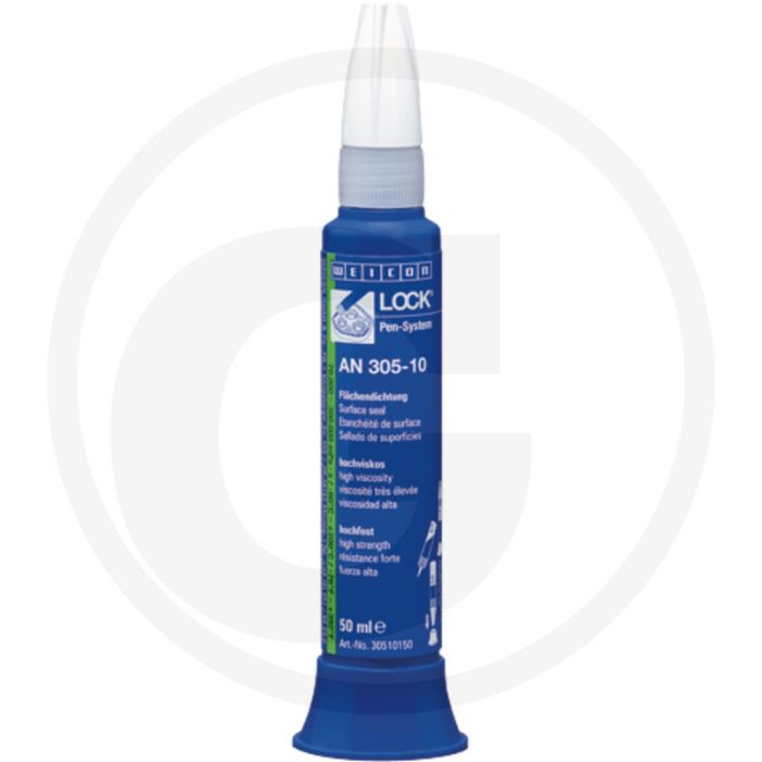 WEICONLOCK oppervl.-afdichting AN 305-10, 50 ml pensysteem, hoogvast, tot +200°C WEICONLOCK oppervl.-afdichting AN 305-10, 50 ml pensysteem, hoogvast, tot +200°C