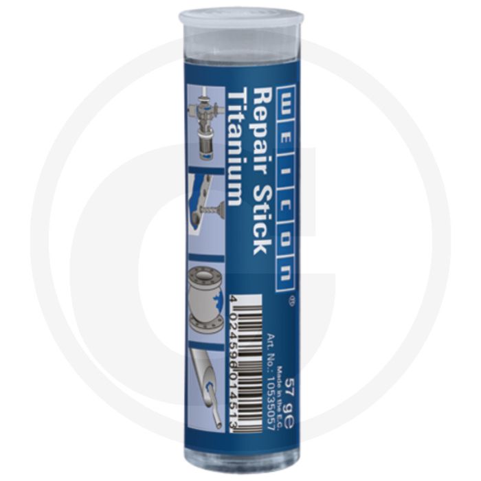 WEICON Repair Stick Titanium 57 g – slijtvast en hittebestendig tot 280°C