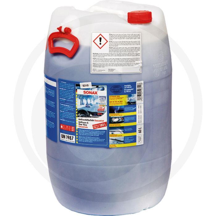 SONAX antivries + helder zicht concentraat 60L vat, blauw, onverdund tot -60°C, citrus
