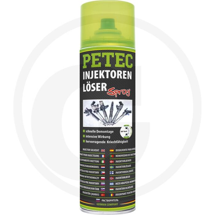 PETEC Verbindungstechnik Injector-oplosmiddelspray Transparant 500 ml Siliconenvrij