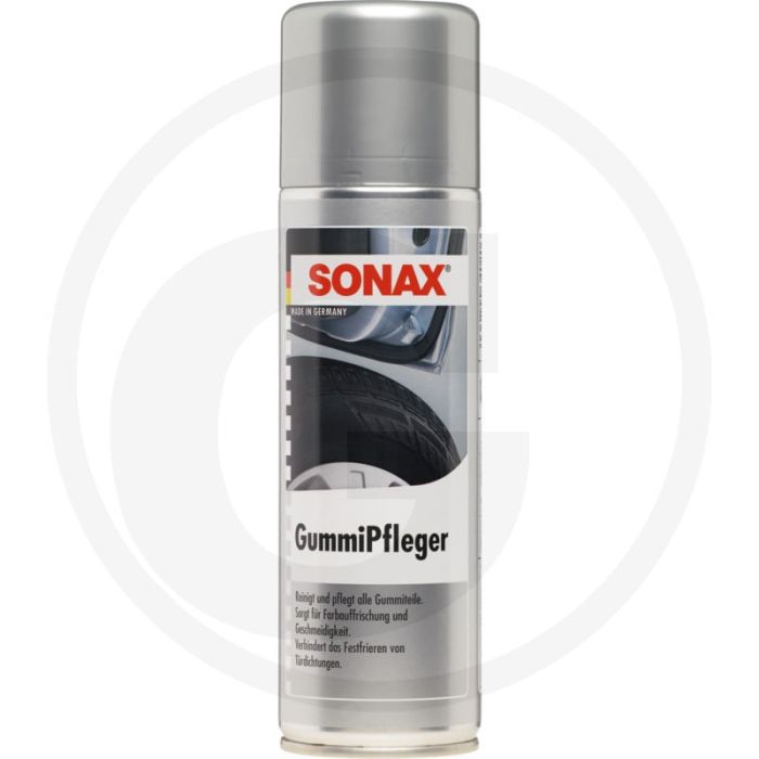 SONAX Rubberverzorging – 300 ml spuitbus, reinigt en verzorgt rubber, voorkomt vastvriezen SONAX Rubberverzorging – 300 ml spuitbus, reinigt en verzorgt rubber, voorkomt vastvriezen