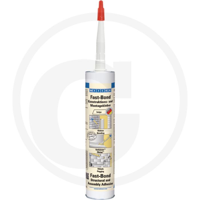 WEICON Montagelijm lichtbeige 310 ml Fast-Bond PUR, sterk, snel uithardend WEICON Montagelijm lichtbeige 310 ml Fast-Bond PUR, sterk, snel uithardend