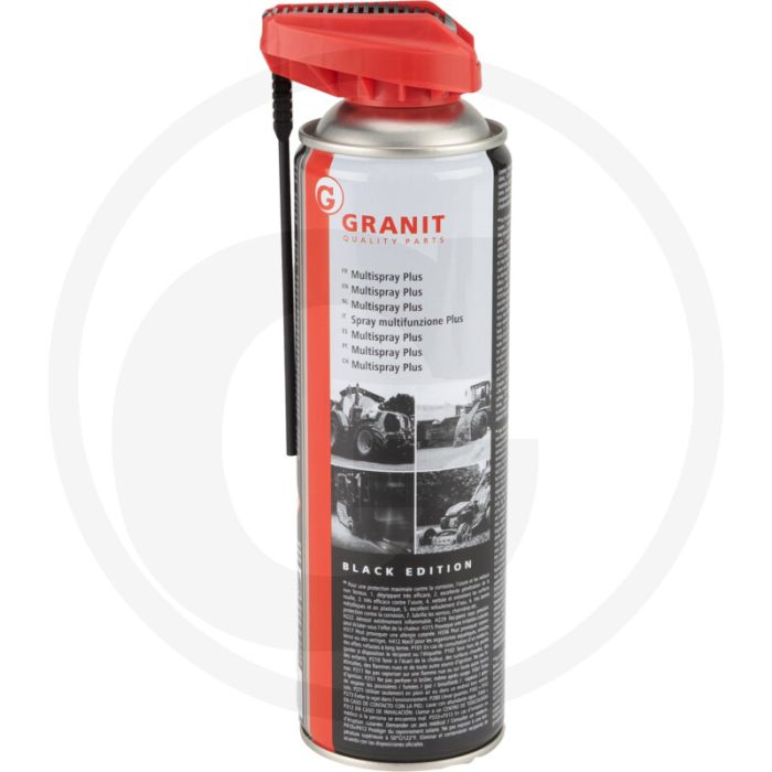 BLACK EDITION Multispray Plus 500 ml – Verstelbare sproeikop, sterke roestverwijdering