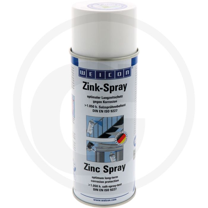 WEICON Zinkspray – 400 ml spuitbus, RAL 9006, hittebestendig tot +500°C WEICON Zinkspray – 400 ml spuitbus, RAL 9006, hittebestendig tot +500°C