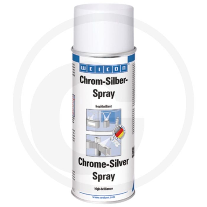 WEICON Chroom-zilver-spray 400 ml spuitbus – hittebestendig tot +400°C WEICON Chroom-zilver-spray 400 ml spuitbus – hittebestendig tot +400°C