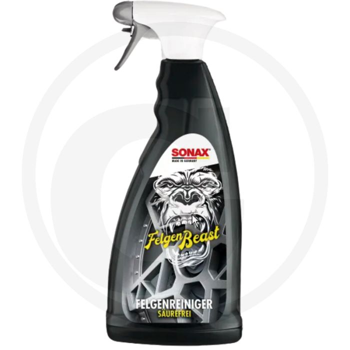 SONAX Felgenbeast 1L – Zuurvrije velgenreiniger voor staal, lichtmetaal en TPMS-veilig