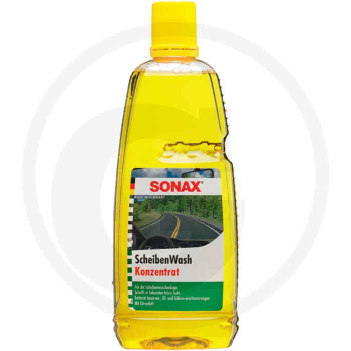 SONAX Ruitenwisser-concentraat 1L – zomers, citrusgeur, mengverhouding 1:10 SONAX Ruitenwisser-concentraat 1L – zomers, citrusgeur, mengverhouding 1:10