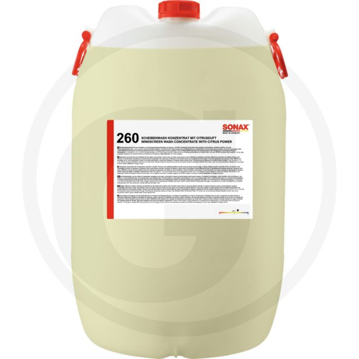SONAX Ruitenwisser-concentraat 60L – Mengverhouding 1:10, frisse citrusgeur
