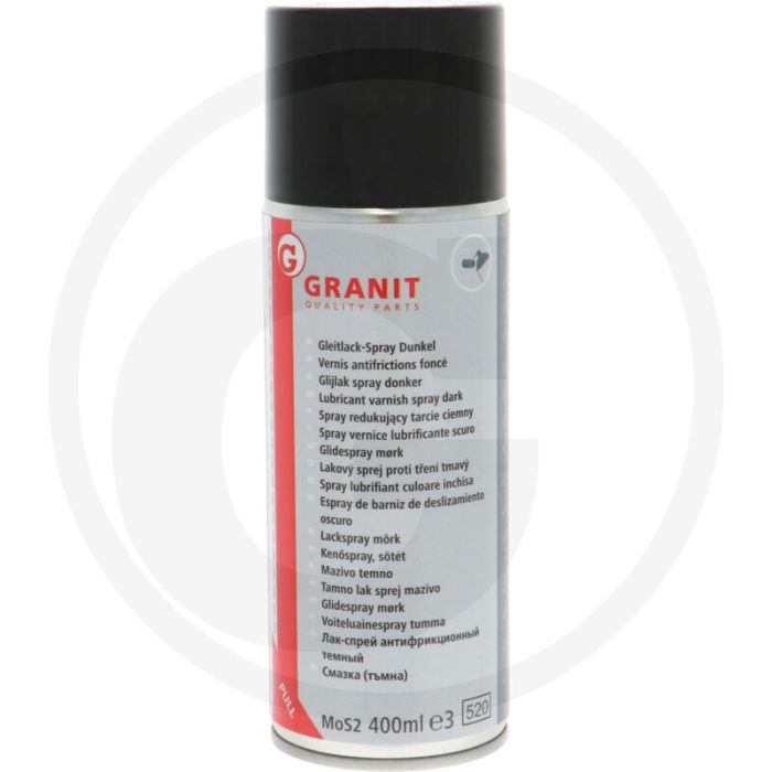 Glijcoating-spray MoS2 400 ml – sneldrogend, olievrij, temperatuurbestendig tot +400°C Glijcoating-spray MoS2 400 ml – sneldrogend, olievrij, temperatuurbestendig tot +400°C