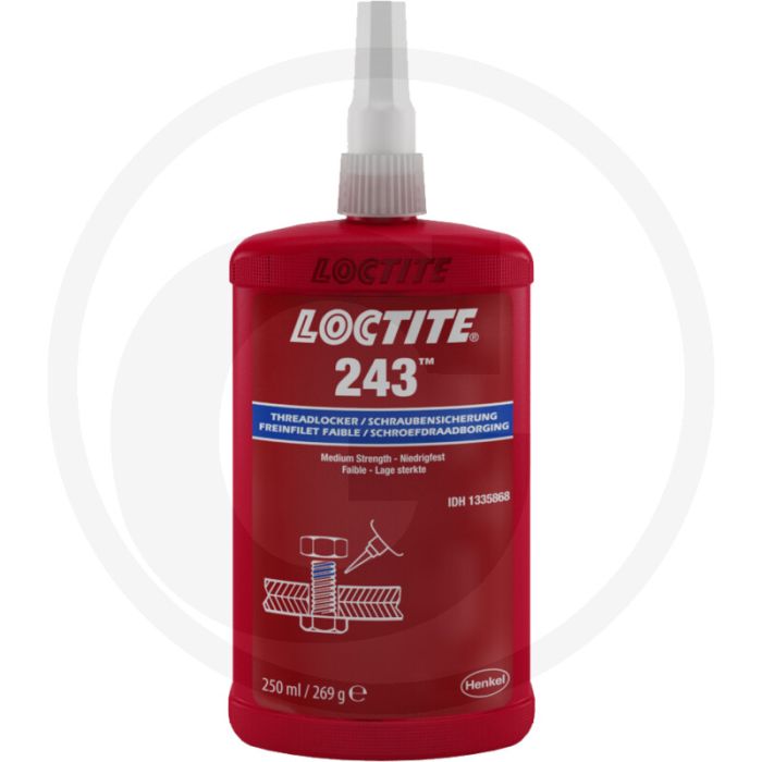 Loctite / Teroson LOCTITE® 243 schroefdraadborgmiddel (middelsterk) Loctite / Teroson LOCTITE® 243 schroefdraadborgmiddel (middelsterk)